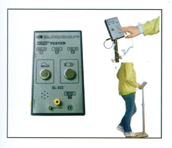 DR.SCHNEIDER PC SL-031 : footwear and wrist strap tester : เครื่องทดสอบสายรัดข้อมือและรองเท้าป้องกันไฟฟ้าสถิตย์