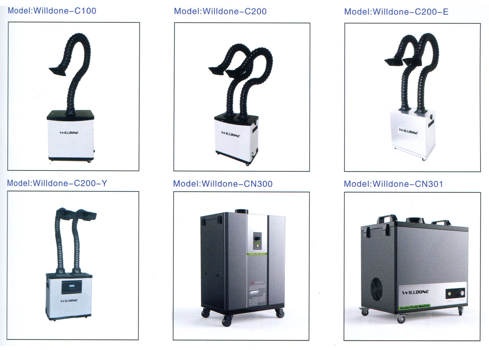 Willdone : fume extractor : เครื่องดูดควัน